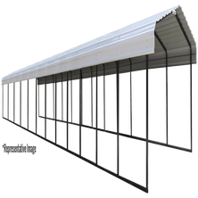 Arrow Carport, 12 ft. x 82 ft. x 7 ft. Eggshell