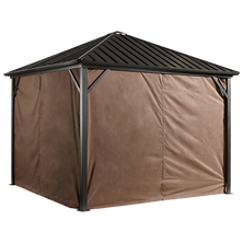 Curtains for Dakota Gazebo, 8 ft. x 8 ft. Brown, Gazebo Not Included