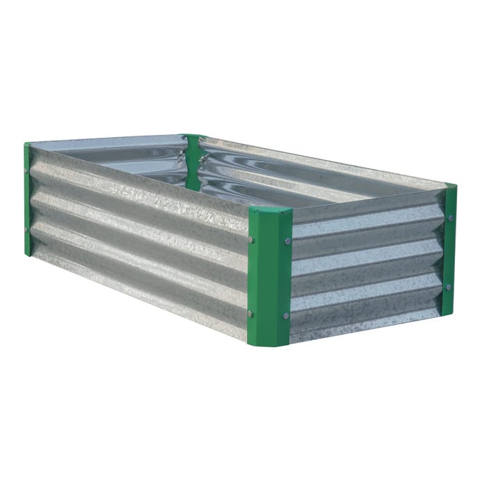 Miracle Gro 2 x 4 x 1 ft Galvanized/Green Miracle-Gro® Raised Garden Bed 1 Miracle Gro 2 x 4 x 1 ft Galvanized/Green Miracle-Gro® Raised Garden Bed 1