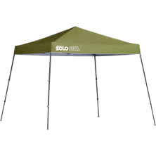 Solo Steel SOLO64 Slant Leg Pop-Up Canopy, 10 ft. x 10 ft. Olive