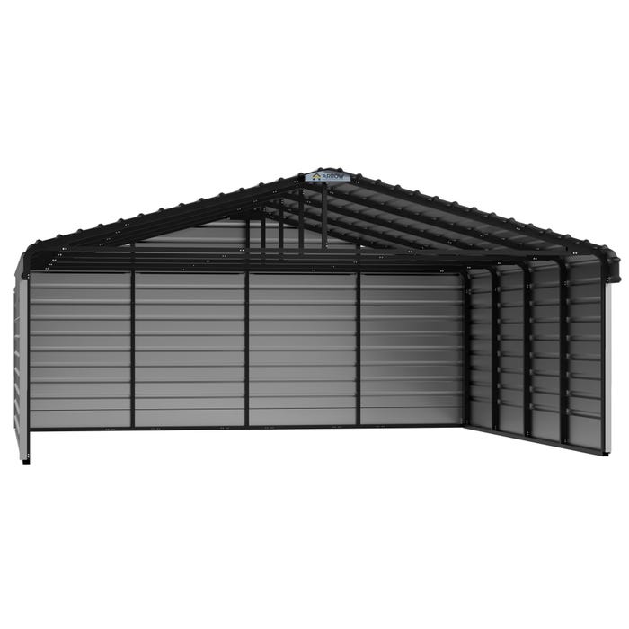 Arrow 20 x 20 x 7 ft Eggshell 3 Sided Carport 16 Arrow 20 x 20 x 7 ft Eggshell 3 Sided Carport 16
