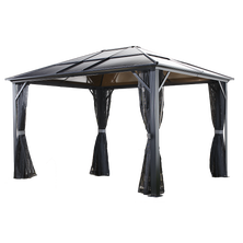 Meridien Hardtop Gazebo, 10 ft. x 10 ft. Dark Gray