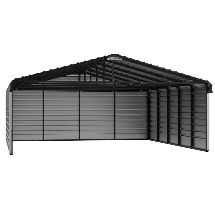 Arrow 20 x 24 x 7 ft Eggshell 3 Sided Carport 16 Arrow 20 x 24 x 7 ft Eggshell 3 Sided Carport 16