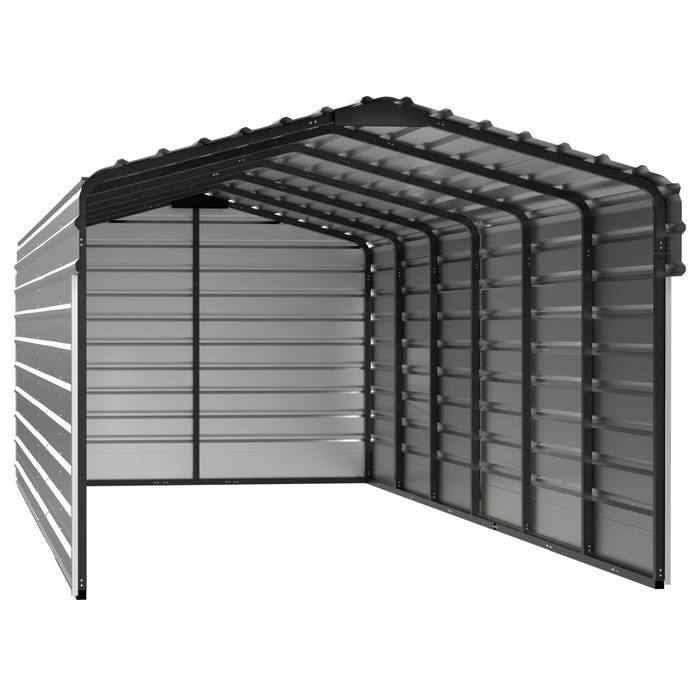 Arrow 10 x 29 x 7 ft Eggshell 3 Sided Carport 16 Arrow 10 x 29 x 7 ft Eggshell 3 Sided Carport 16