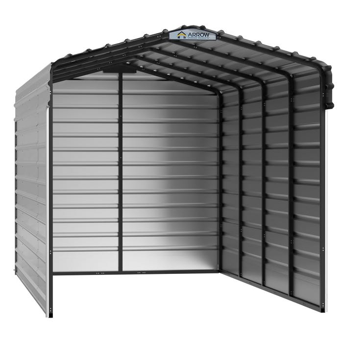 Arrow 10 x 20 x 9 ft Eggshell 3 Sided Carport 16 Arrow 10 x 20 x 9 ft Eggshell 3 Sided Carport 16