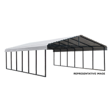Arrow Carport, 20 ft. x 96 ft. x 7 ft. Eggshell