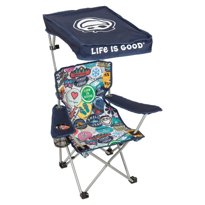Life is Good 2 x 2 x 3 ft Orange Kids Quad Chair with Canopy 1 1 Life is Good 2 x 2 x 3 ft Orange Kids Quad Chair with Canopy 1 1