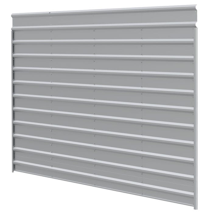 Arrow 9 x 20 ft Eggshell One Sided Steel Carport Enclosure 8 Arrow 9 x 20 ft Eggshell One Sided Steel Carport Enclosure 8