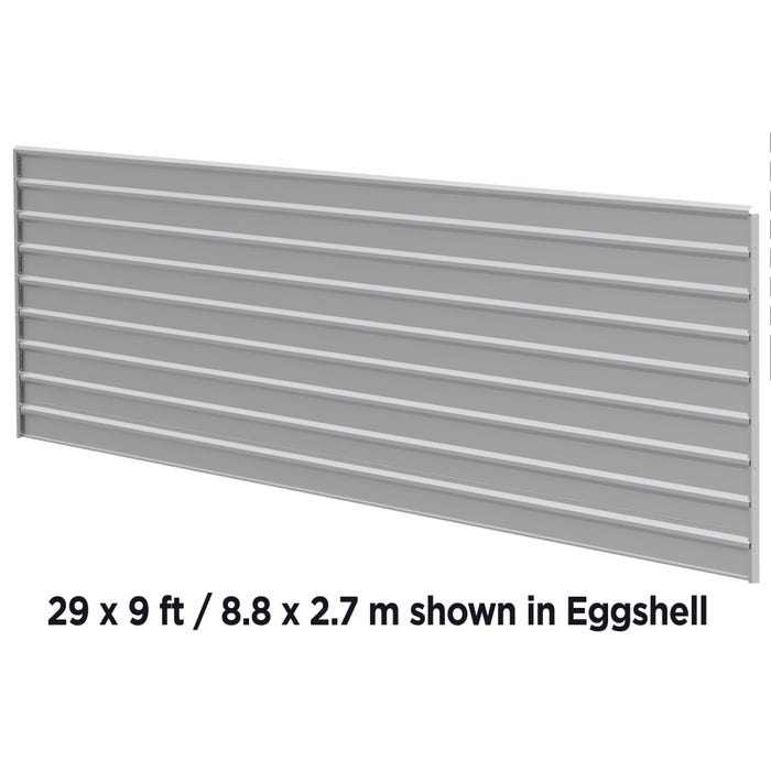 Arrow 69 x 9 ft Eggshell One Sided Steel Enclosure 1 Arrow 69 x 9 ft Eggshell One Sided Steel Enclosure 1