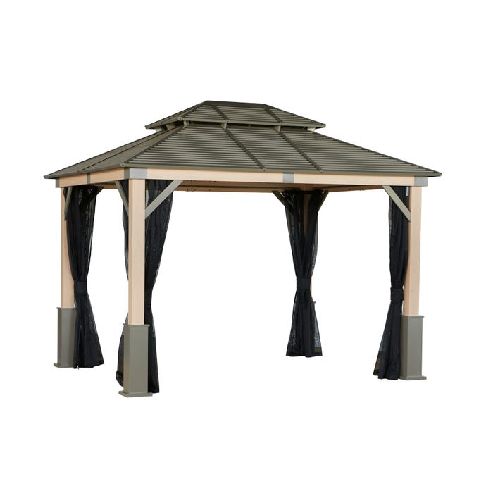 OPEN BOX of Sojag Cove 12 x 15 x 10 ft Gazebo 1 OPEN BOX of Sojag Cove 12 x 15 x 10 ft Gazebo 1