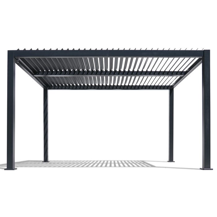 Sojag Hana 13 x 10 x 7 ft Black Sojag Hana 10x13 ft. Black Louvered Pergola 10 Sojag Hana 13 x 10 x 7 ft Black Sojag Hana 10x13 ft. Black Louvered Pergola 10