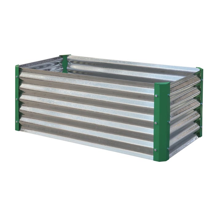 Miracle Gro 2 x 4 x 2 ft Galvanized/Green Miracle-Gro® Raised Garden Bed 1 Miracle Gro 2 x 4 x 2 ft Galvanized/Green Miracle-Gro® Raised Garden Bed 1