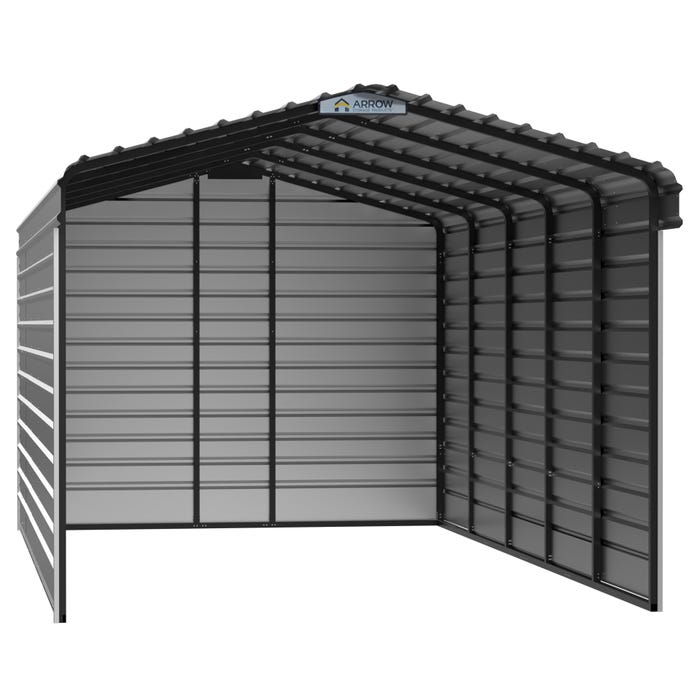 Arrow 12 x 24 x 9 ft Eggshell 3 Sided Carport 16 Arrow 12 x 24 x 9 ft Eggshell 3 Sided Carport 16