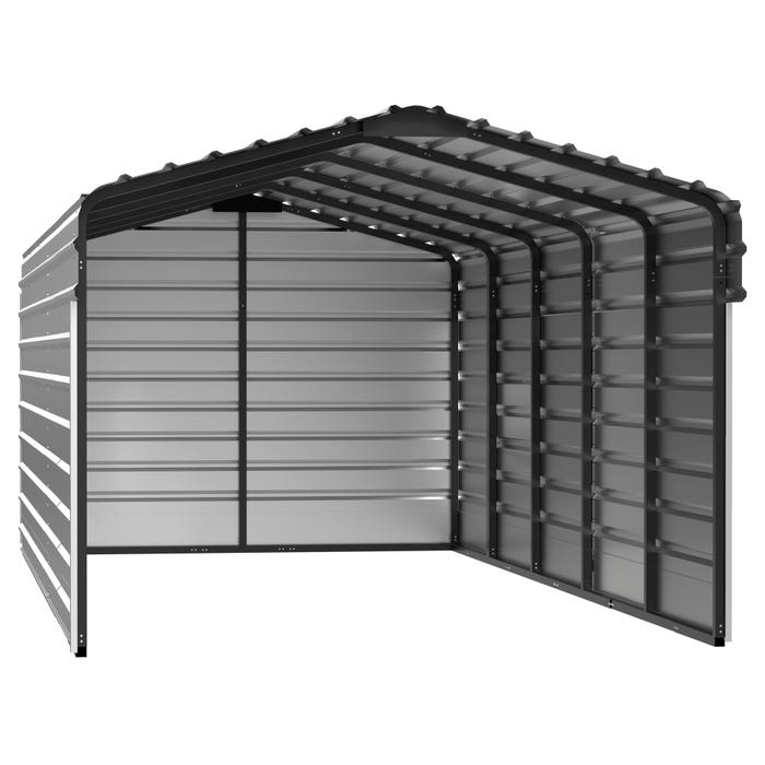 Arrow 10 x 24 x 7 ft Eggshell 3 Sided Carport 16 Arrow 10 x 24 x 7 ft Eggshell 3 Sided Carport 16