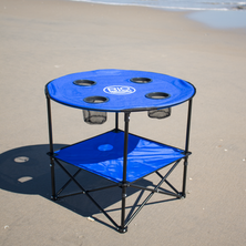 Rio Beach Blue 28” Folding Portable Family Table