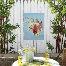 MV 24"X18" SIGN IT'S 5 O'CLOCK SOMEWHERE