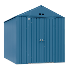 Arrow Elite Steel Storage Shed, 10x14, Blue Grey