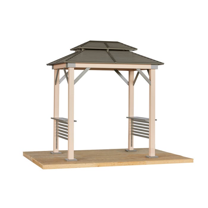 OPEN BOX of Sojag Cove 6 x 8 x 9 ft Grill Gazebo 4 OPEN BOX of Sojag Cove 6 x 8 x 9 ft Grill Gazebo 4