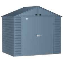 Arrow Select Steel Storage Shed, 8x6, Blue Grey