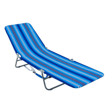 RIO Beach Blue Striped Backpack Lounge Chair - Pack of 4