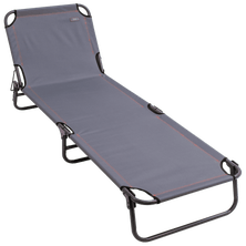 CAMP&GO Grey 5-Position Luxury Camp Bed - Pack of 4