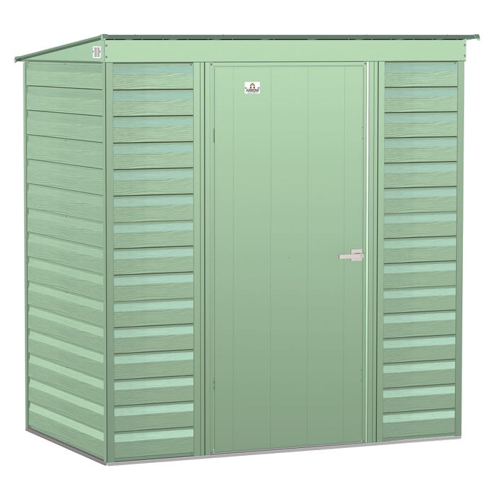 Arrow Select 6 x 4 x 6 ft Sage Green Steel Storage Shed 18 Arrow Select 6 x 4 x 6 ft Sage Green Steel Storage Shed 18