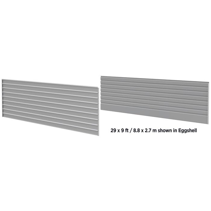 Arrow 60 x 9 ft Eggshell Two Sided Steel Enclosure 1 Arrow 60 x 9 ft Eggshell Two Sided Steel Enclosure 1