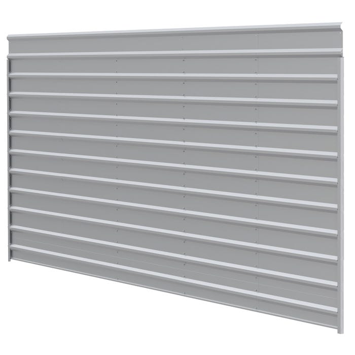 Arrow 9 x 24 ft Eggshell One Sided Steel Carport Enclosure 8 Arrow 9 x 24 ft Eggshell One Sided Steel Carport Enclosure 8
