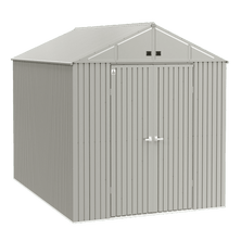 Arrow Elite Steel Storage Shed, 10x14, Cool Grey