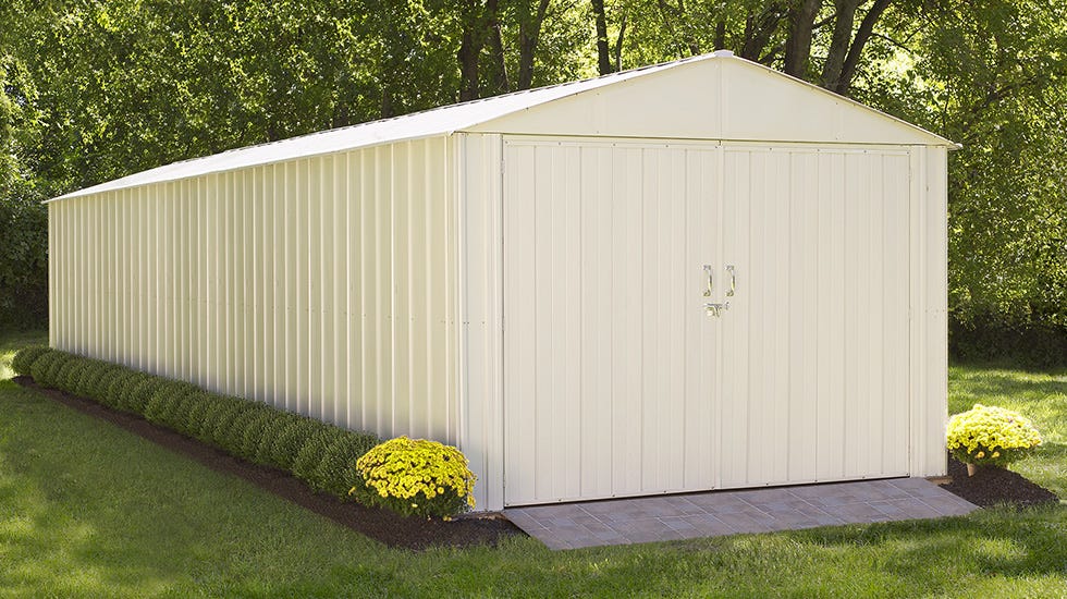 White Metal Shed