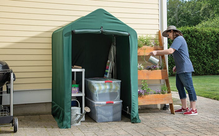 Garden Shed on a Patio