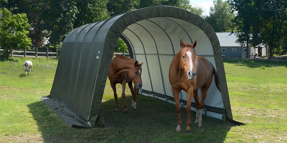 horse shade ideas | run-in sheds