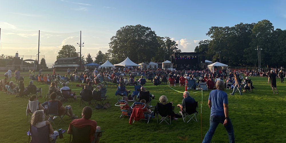 Portable Chairs at a Concert