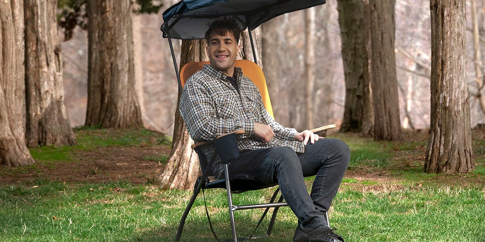 Man in Selkirk Camp Chair Man in Selkirk Camp Chair