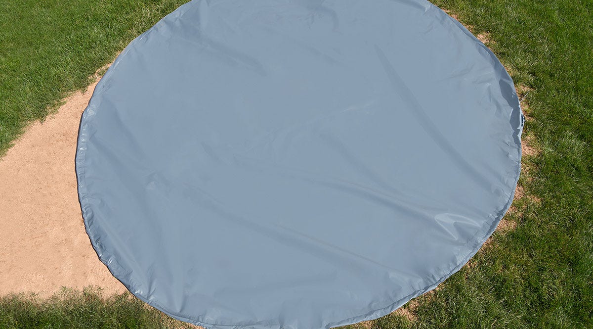 Spot tarp for baseball field pitching mound