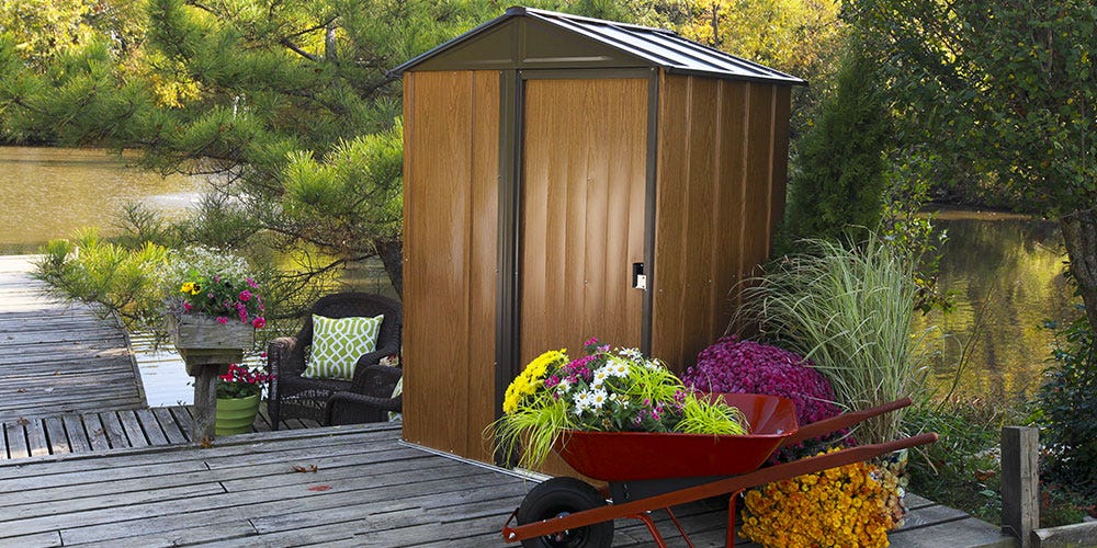 Garden Shed on a Patio