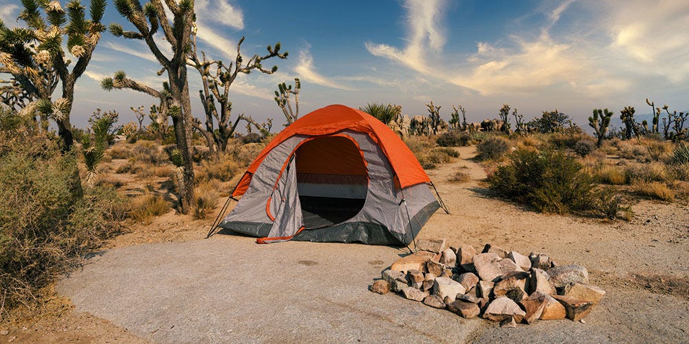 Tent in the Desert Camping