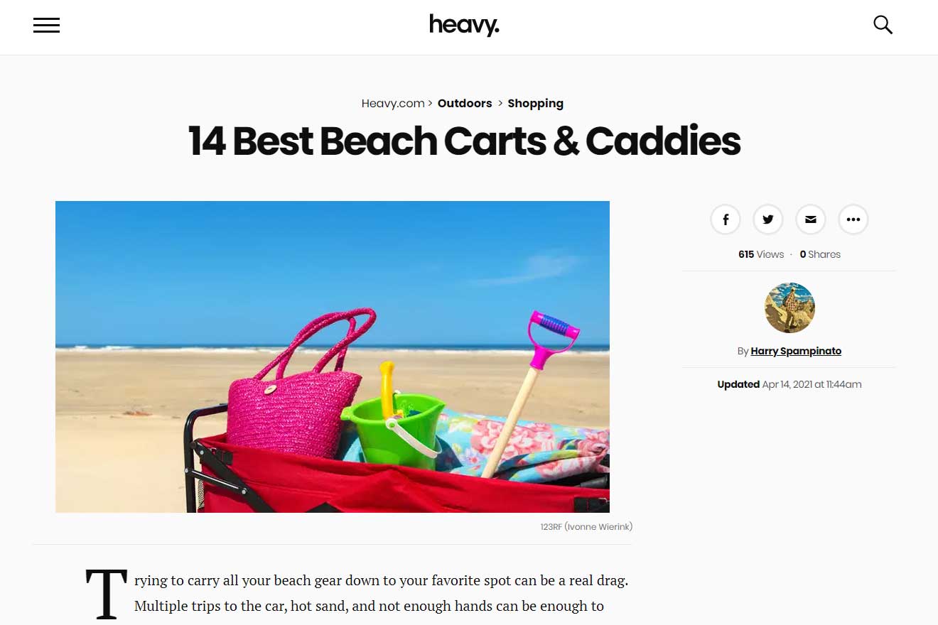 RIO on Heavy in 14 Best Beach Carts & Caddies