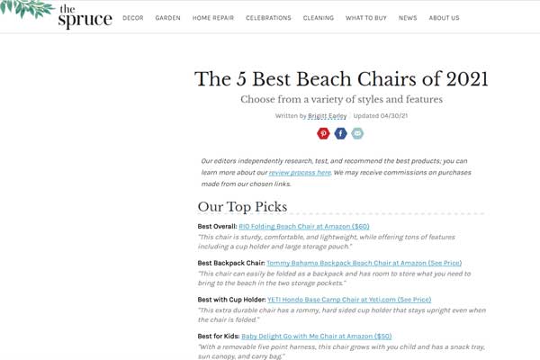 The 9 Best Beach Chairs of 2021